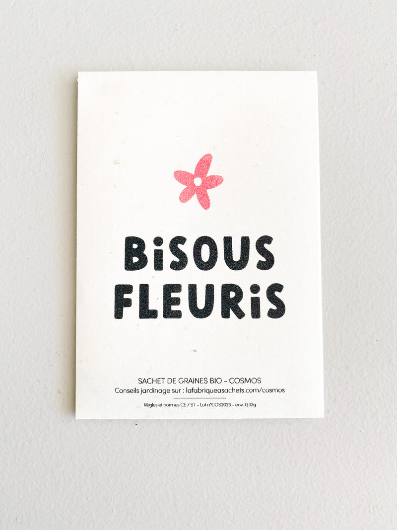 Sachet de graines -Bisous Fleuris