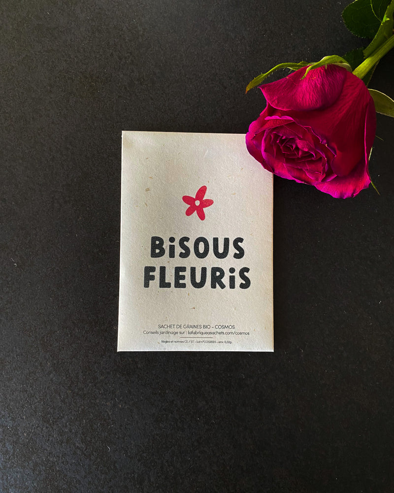 Sachet de graines -Bisous Fleuris