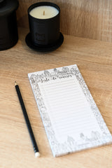 Bloc Liste de courses Maison