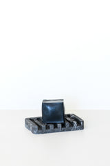 Porte-savon noir en Jesmonite